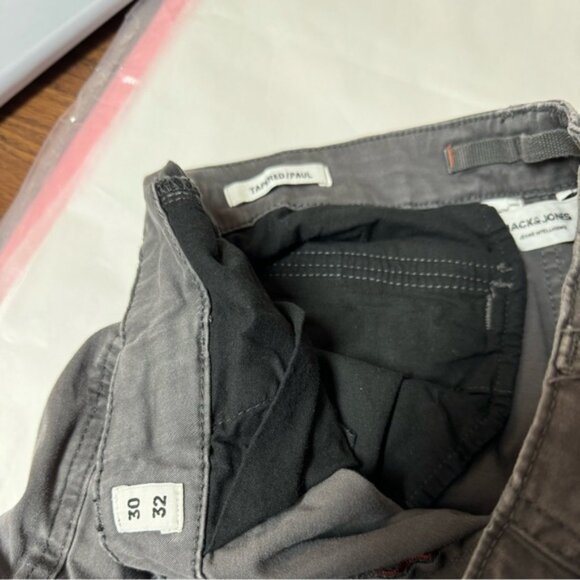 Jack Jones Tappered Paul Cargo Pants Gray - Picture 3 of 4